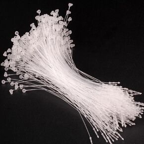 2000PCS 5" Plastic Fastener Clear Hang Tag Snap Lock Pin Price Tag 5 Inches Pin Security Loop Plastic tag Loops for Retail Store Clothing Price Tag Accessory