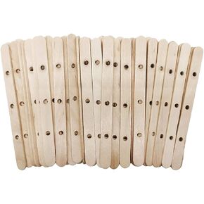 200 pcs Wooden Candle Wick Holders, Candle Wick Centering Device, Candle Wick Bars for DIY Candle Making Wick Clips Centering Tools