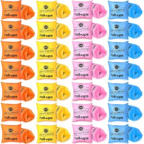Outus 56 PCS ARM FLOATIES الأطفال قابلة للضبط ذراع السباحة عوامات 4 ألوان حمام سباحة PVC حلقات سباحة قابلة للنفخ
