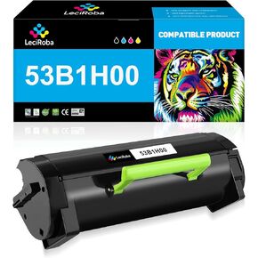 LeciRoba 53B1H00 Toner Cartridge Replacement for Lexmark 53B1H00 53B0HA0 53B1000 for Lexmark MS817 MS817D MS818DN MS817N MS817n MS817dn MS818dn Series Laser Printer (High Yield, Black, 25,000 Pages)