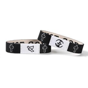 2 Pcs Bible Verse Bracelets，Daily Bible Verse Bracelet，Prayer Hope Bible Bracelets, Christian Gifts for Women , Graduation Gift，Inspirational Religious Gifts, Comes With A 35-inch Ribbon Bow