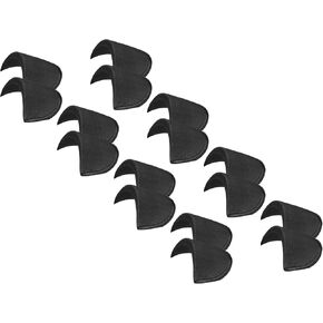 PATIKIL 16 Pairs Shoulder Pads, Costume Shoulder Pads Small Breathable Sponge Pads Thick Covered Set-in for Women Clothing Men Blazer Suit Coat Sewing, Black,M