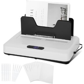 Thermal Binding Machine, Book Binding Machine with 20pcs Thermal Binding Covers, 20pcs Binding Glue Strips, for A4/A5 Documents, Projects