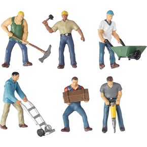 Bachmann Trains - FIGURES - CONSTRUCTION WORKERS (6pcs/pk) - HO Scale