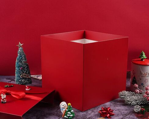 Elephant-package Medium Gift Box with Lids, Ribbon and Paper Filler, for Birthdays, Christmas, Valentine's Day， Present Packing - Collapsible, 8.7", 1 Pack, Red in Saudi Arabia