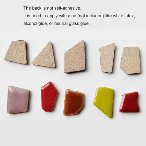 1.1 LB Aonuoao Irregular Ceramic Mosaic Tiles for Crafts, Mosaic Tiles for Crafts Bulk, Mosaic Pieces for Crafts, Stepping Stones, Decoration, and More, DIY Stepping Stone Kit in Saudi Arabia