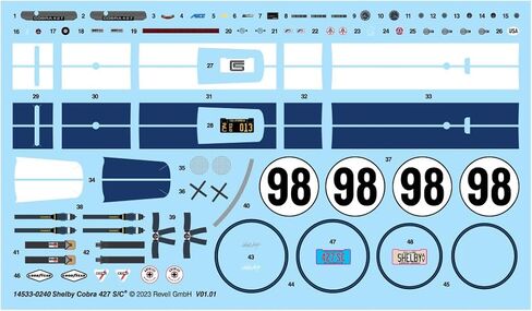 Revell Level 4 Model Kit Shelby Cobra 427 S/C 1/24 Model in Kuwait