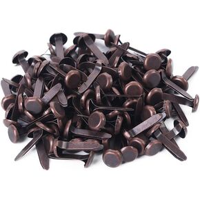 100 Pcs Copper Multicolor Mini Brad Fasteners Round Paper Fasteners Brads for Paper Craft DIY Stamping Scrapbooking