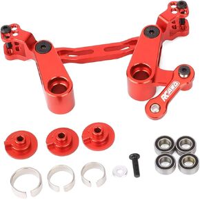RCAWD New Edition Steering Bellcrank Servo Saver Horn for Arrma 1/10 Senton Granite Big Rock Outcast Kraton 4S BLX Steering Bell Crank 1/8 Typhon 3S BLX Series Upgrades Part