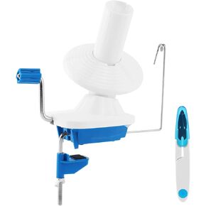 Quixleen 2 Pcs Yarn Winder, Yarn Ball Winder for Crocheting Hand Operated, Manual Wool Yarn Winder with Yarn Cutter for Crocheting& Knitting