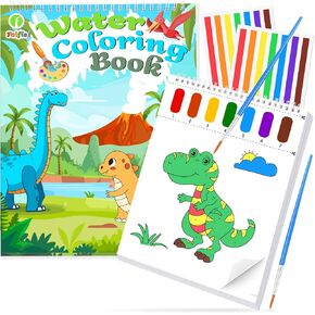 Paint with Water Coloring Books for Toddlers, Watercolor Painting Book and Drawing Art Paper for Kids Ages 3 4 5 6 7 8 Years Old, Easter Art Craft for Drawing with Brush