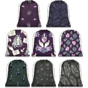 أكياس رماة Knana Velvet للمجوهرات ، وأكياس المجوهرات ، وأكياس مخملية لتعبئة هدايا مجوهرات الزفاف - 8pcs in Kuwait