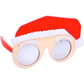 Sunstaches Hohoho Sunglasses, Red/White, Instant Costume, Party Favors, UV400