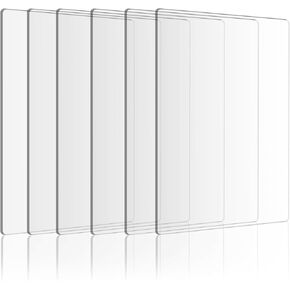 6 Pieces Clear Acrylic Cutting Pads, 8.7 x 6.1 Inches Clear Cutting Plate Acrylic Cutting Pads for Embossing Crafting