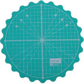 EXCEART Small Fabric Rotary Mat 1PC Cutting Mat Diameter Healing Rotating Cutting Mat Fabric Doing Crafts Sewing Projects Rotating Mat