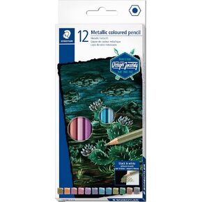STAEDTLER, Metallic Colored Pencils, 12Colors, 146M C12