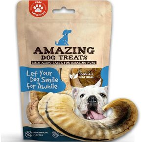 Amazing Dog Treats - Lamb Horn (5 Count) Lamb Horn Antler Dog Chews - Horn Bones for Dogs - Long Lasting Horn Dog Chews