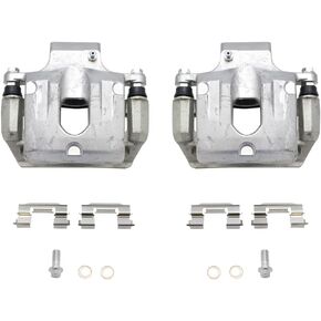 TRQ Rear Disc Brake Caliper Pair Set LH & RH Sides for Buick Chevy GMC Olds SUV