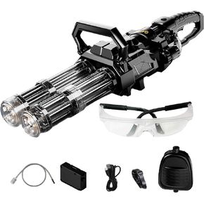 بندقية ماء Gatling ، برميل مزدوج جديد Gatling Gatling Water Water ، مع LED LED LIGH