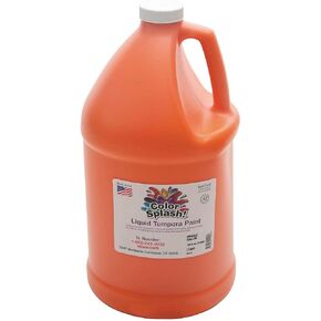 128oz. Color Splash! Liquid Tempera Paint, Orange, Orange