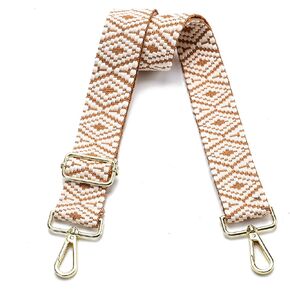 Purse Strap Gold Hardware Replacement Crossbody Bag Strap, Wide Adjustable Shoulder Strap