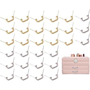 GLOBLELAND 30Pcs 2 Colors Mini Doll Purse Handbag Hanger Drawer Handles for Doll Alloy Small Pulls Handles Buckles for Jewellery Case Box