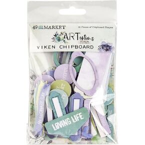 49 AND MARKET Art VIKEN CHIPBOARD, White