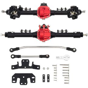 DKKY SCX10 Portal Axles Kit for Axial SCX10 & SCX10 II 90046 90047 D90 D110 1/10 RC Crawler Upgrades Parts (Silver)
