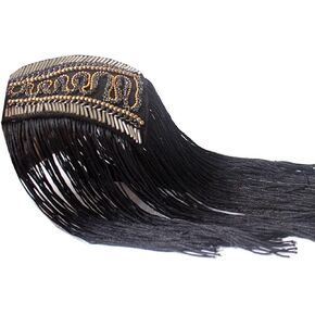 LANCHEN Fringe Shoulder Pieces Tassel Chain Epaulet Beads Punk Fringe Shoulder Boards Badge Uniform Accessories for Women