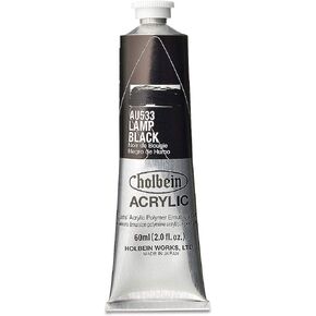 Holbein - Artist Heavy Body Acrylic - 60ml Tube - Lamp Black