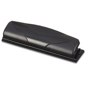 1InTheOffice Mini 3 Hole Punch, for Binder, 6 Sheet Capacity, 5.6 x 5.51 x 8.5, Black