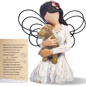 Dog Memorial Gifts for Loss of Dog Sympathy Gift, Dog Memorial Gifts for Loss of Dog, Memorial Angel Figurine, Dog Remembrance Keepsake, Pet Sympathy Gift for The Loss of a Dog