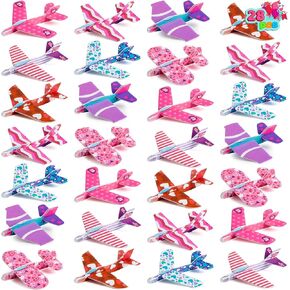JOYIN 28 Valentines Day Foam Airplanes Greeting Cards with Valentine’s Punchline for Kids School Classroom Exchange Prizes Gift Supplies, Planes Party Favor