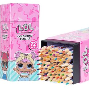 L.O.L. Surprise! Colouring Pencils for Kids 72 Pencils Colouring Box Assorted Colours Art Supplies Children Girls Gifts