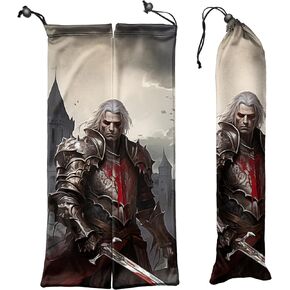 Angel Microfiber Playmat Storage Bag for Card Games, with Fantasy Art Design – Fits Magic the Gathering & More (11x43 cm / 4.3x16.9 in)
