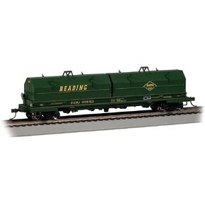 Bachmann Trains - 55' Steel CAR with Coil Load and Angled Hood - Reading #99143 - HO Scale