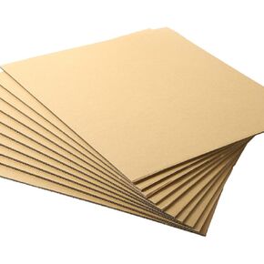 Bercoor Corrugated Cardboard Sheets, 8.5 x 11 Inch Flat Cardboard Sheets Craft, Thick Cardboard Squares for Packing, Mailing and DIY Crafts, Pack of 25
