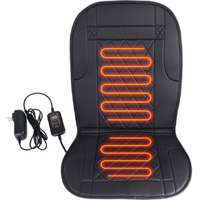 Heated Seat Cushion with Intelligent Temperature Controller,Heated Seat Cover for Home, Office Chair and More(Back and Seat)