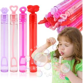 Ccinee 40pcs صغار الفقاعات المصغرة للأطفال ، فقاعات الزفاف ، تفضل حزب الزفاف ألعاب الفقاعة القلبية على عصي الفقاعة الحزبية للمدرسة.
