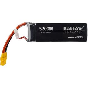 ISDT BattAir Smart Battery for RC Car, 2S 5200mAh 50C for RC Plane