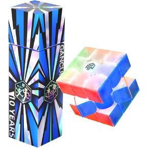 GAN 15 Maglev Speed Cube 3x3, GAN Magnetic Cube Perfectly Combines Weight, Magnet and Structure, 58.6g Ultra-Lightweight, Brain Teasers Puzzle Cube for Kids Adults, 10th Anniversary Version