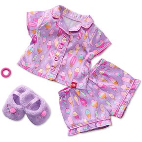 American Girl Truly Me, 18-inch Doll Clothes, Sweet Dreams PJs Outfit, with Satin PJ Top and Shorts, Ages 6+ (Dolls Sold Separately)