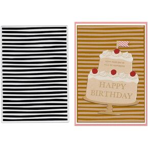 Stripe Background Plastic Embossing Folders for Card Making Wide Lines Background Scrapbooking Plastic Template Photo Album Card Paper Handmade DIY Craft Decoration Template Molds