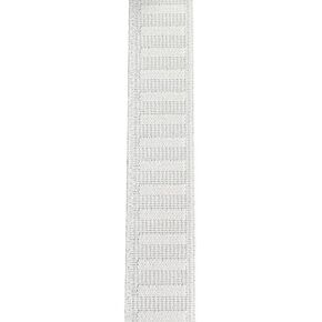 1" 5 Yards Non Roll Strong White Elastic - Polyester - Color: White