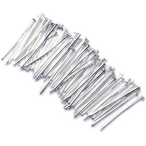 400pcs Silver Plated Head Pins 3/4" 21GA ~Jewelry Findings~