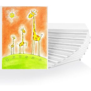 Blank Hardcover Book A5(6.2x8.3Inch), 15 Pack Blank Books for Kids to Write Stories Sketch White Hardcover Sketchbook Journal for Writing Drawing Creating, 40 Pages (20 Sheets) for Each book