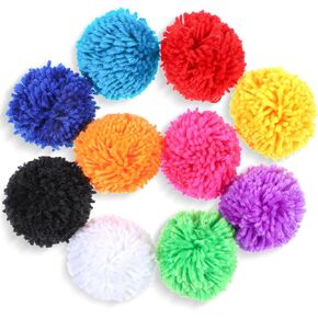 10 Pcs Yarn Pom Poms For Hats 3 Inch Made To Order Acrylic Yarn Balls For Hats Large Pom Poms Colorful Pom Pom Balls Extra Large Pom Pom Balls For Crafts Diy Hats Craft Handmade Arts Party Decorations