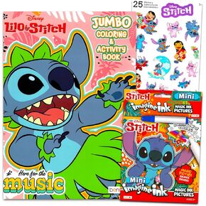 Disney Lilo and Stitch Coloring and Activity Book Set - Bundle with Lilo and Stitch Sticker Activity Book, Stitch Imagine Ink Mess-Free Coloring, More | Stitch Coloring Book for Kids