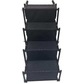 PawStep 50722 Portable & Foldable 4-Step Pet Stairs Non-Slip Steps for SUV Trucks Vans Cars