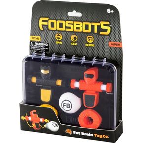 Fat Brain Toys Foosbots 2-Pack, 2 Player Games for Kids Toys, New Active Play Tabletop Trickshot Game for Ages 6 and Up